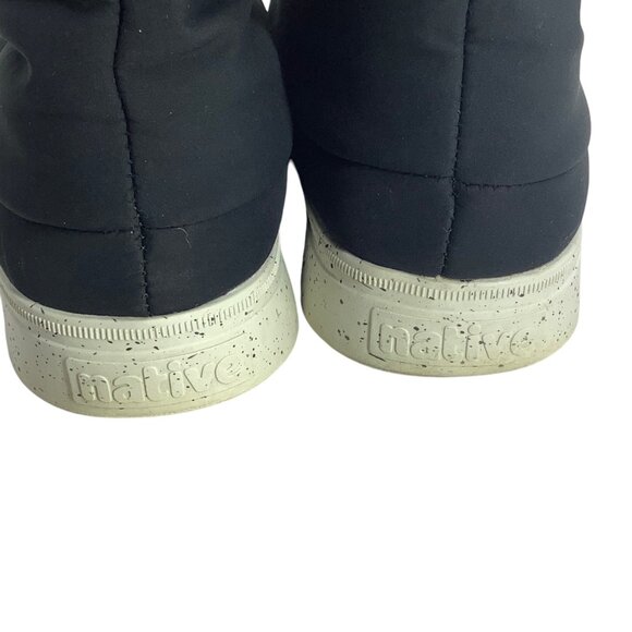 NATIVE x Save the Duck Boots Boy Size 4 Black Water Resistant Lhoste Faux Fur - Picture 3 of 7